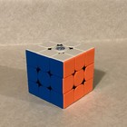 Gan 3x3x3 Sticker-less Non-magnetic Speed Cube Twist Puzzle Multicolor Plastic