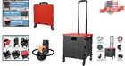 Foldable Utility Cart With 4 Rotate Wheels - Portable Rolling Crate For Trave   