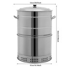 Large Portable Charcoal Grills  Stainless Steel Bbq Grill Barrel  Barbecue Grill