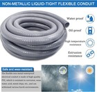 Liquidtight Conduit And Connector Kit 1 2 Inch 25 Ft flexible Non Metallic Li   