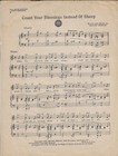 Vintage Piano Sheet Music With Lyrics     Count Your Blessings Instead Of Sheep