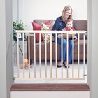 28 -42  Stairway Swing Baby Safety Gate Wood Pet Dog Fence Child Walk Thru Door