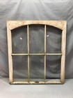 Antique Single Semi Arch Glass 6 Lite Window Sash 31x35 Shabby Vtg Chic 690-25b