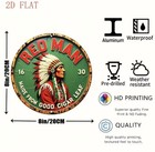 Retro Tin Sign Red Man Chewing Tobacco Man Cave Office Den Wall Advertising