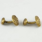 14k Gold And Diamond Antique Cufflinks Scrap Or Wear 2 8 Grams