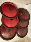 Vintage Set Of 6 Official Soap Box Derby Wheels tires 12   
