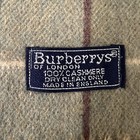Burberry London Scarf 100  Cashmere Made In England Olive Green Nova Check Plaid