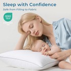 Firm Euro Pillow Insert 26x26  European Pillows Set Of 2 For Bed  Couch  And