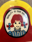 Vintage Original Wendys Drive Thru Enter Plastic Sign