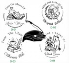 Custom From The Library Of Hand Held Book Embosser-personalized Open Book Emboss