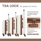 5-piece Luggage Set Hard Shell Suitcases Tsa Lock Spinner Wheels Duffle