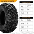 Set 4 Atv Tires 26x11-12 26x9-12 Utv All Terrain 6pr Heavy Duty 26x9x12 26x11x12