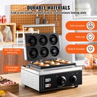 6pcs Electric Donut Maker Commercial Donut Making Machine 1550w Nonstick