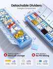 Metal Weekly Pill Organizer     Moisture-proof Travel Pill Organizer With Built-in