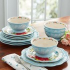The Pioneer Woman Sweet Rose 12-piece Stoneware Dinnerware Set