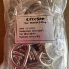 3 4  Nickel Plated Steel Heavy Duty D Rings  pack Of 100 