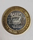 10 Casino Gaming Token Las Vegas Solid 999 Ag Silver brass Bally s Self Ltd Ed 