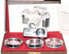 Zeiss Ikon Stuttgard  Contameter Proxar 20 30 50 Set For Contax Iia Iiia  Mint