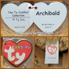      Archibald      2018 Ty Cuddlys  attic Treasures  Large 15  Moose Plush  mwmt 