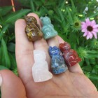 Mini Crystal Cat Carving 1  Stone Animal Totem Figurine