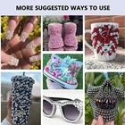 2000pcs Ab Color Imitation Half Round Pearls Bead Loose A0 Mixed Colors Ab