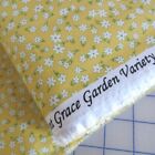 Yard    Tiny Flowers Yellow Aunt Grace Garden  Cotton Fabric By Marcus Fabrics