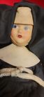 Vintage 1952 Sears Happi Time Marcie Doll Tagged Nun 8 Inch Black Habit Crucifix