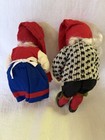 Vtg Arne Hasse Norge Christmas Nisse  Doll Pair  11    Latex Gnome Elf Couple