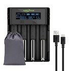 4-slot Battery Charger For 21700 18650 Ni-mh Aa  Pcb Protection  Compatible With