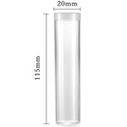 30 Pack Coin Round Sturdy Storage Tube Holders Screw On Lid 4 Us Cent Penny