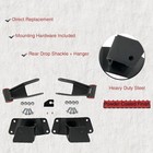 Bst Bssp 4  Rear Drop Kit W shackles   Hangers For 1988-1998 Chevy Silverado    