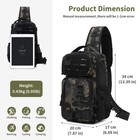 Fishing Tackle Bag With Rod   Gear Holder Outdoor Molle Chest Shoulder Backpack
