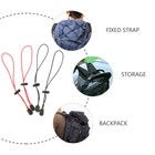 4 Pcs Backpacking Adjustable Bungee Cords Tie Lashing Straps Travel