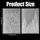 2pcs Embossing Folders  4 5x6 3 Inch Textured Daisy Flower 3d Tree Woodland Back