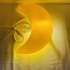 Ikea Smila Mane Yellow Crescent Moon Wall Lamp Night Light Works Vintage