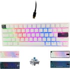 Portable 60  Mechanical Gaming Keyboard Led Backlit Compact 61 Keys Mini Wire   