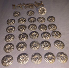 Great Lot  28  Antique Metal  Escutcheons  With  Floral Design