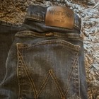 Wrangler Men s Regular Fit Straight Leg Blue Dark Wash Stretch Denim Jeans