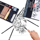 Drawing Sketching Pencil Set  42 Pack Pro Art Pencil Kit With Graphite Pencil   