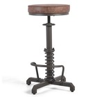American Antique Steampunk Bar Stool 24 41 -28 35  Vintage Industrial Adjusta   