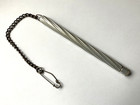 Vintage Medical Nurses Pocket Thermometer Case In Metal With Chain 