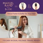 Professional Dual Voltage Hair Straightener Brush  Hair Straightening Brush W   