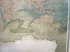 Ocean Currents C  1878 Andriveau-goujon Large Antique Map 19th Century