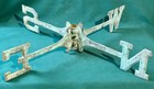 Antique Weathervane Directional Arms Nsew Cast Iron Great Patina Green Vtg 18 5 