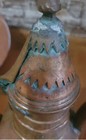 Rare Old Antique Bronze Copper Hammer Mark Islamic Arabic Turkish Coffee Tea Pot