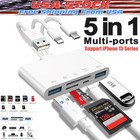 5 In 1 Memory Card Reader Usb 3 0 Otg Adapter Sd Card Reader For Iphone ipad New