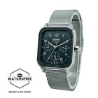 Casio Men s Analog Square Dial Stainless Steel Mesh Band Watch Mtp-m306m-8a