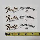 Fender 70 s Strat Waterslide Guitar Neck Headstock Decals  set Of 3 