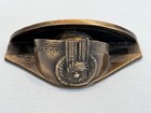 19th C Bronze  Napoleon Bicorne Hat Paperweight W Box  Waterloo Battle War