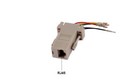Db9 9-pin Serial Rs232 Female To Rj45 Network Ethernet Modular Adapter Ivory